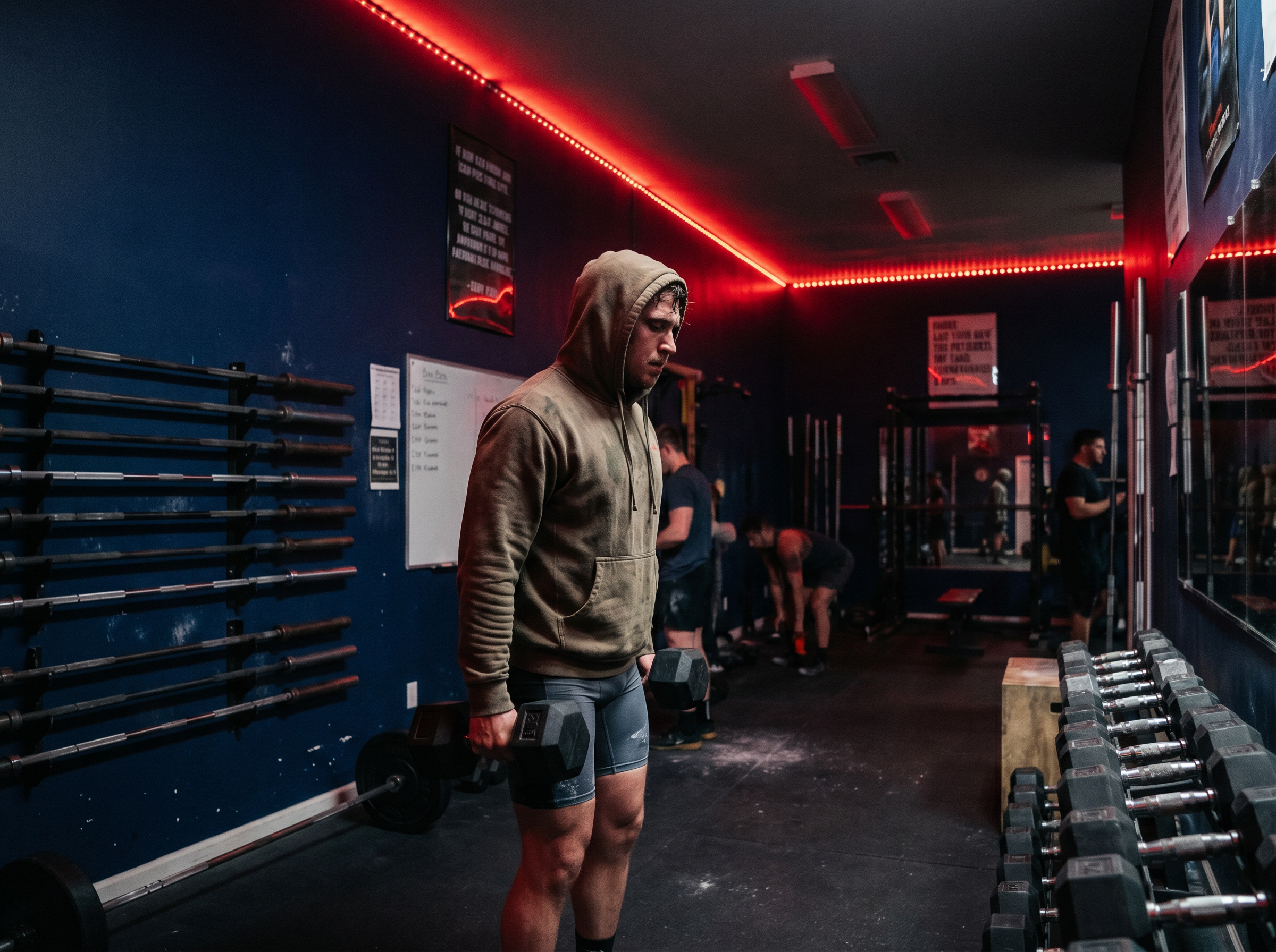 Strength training at All Out Fitness